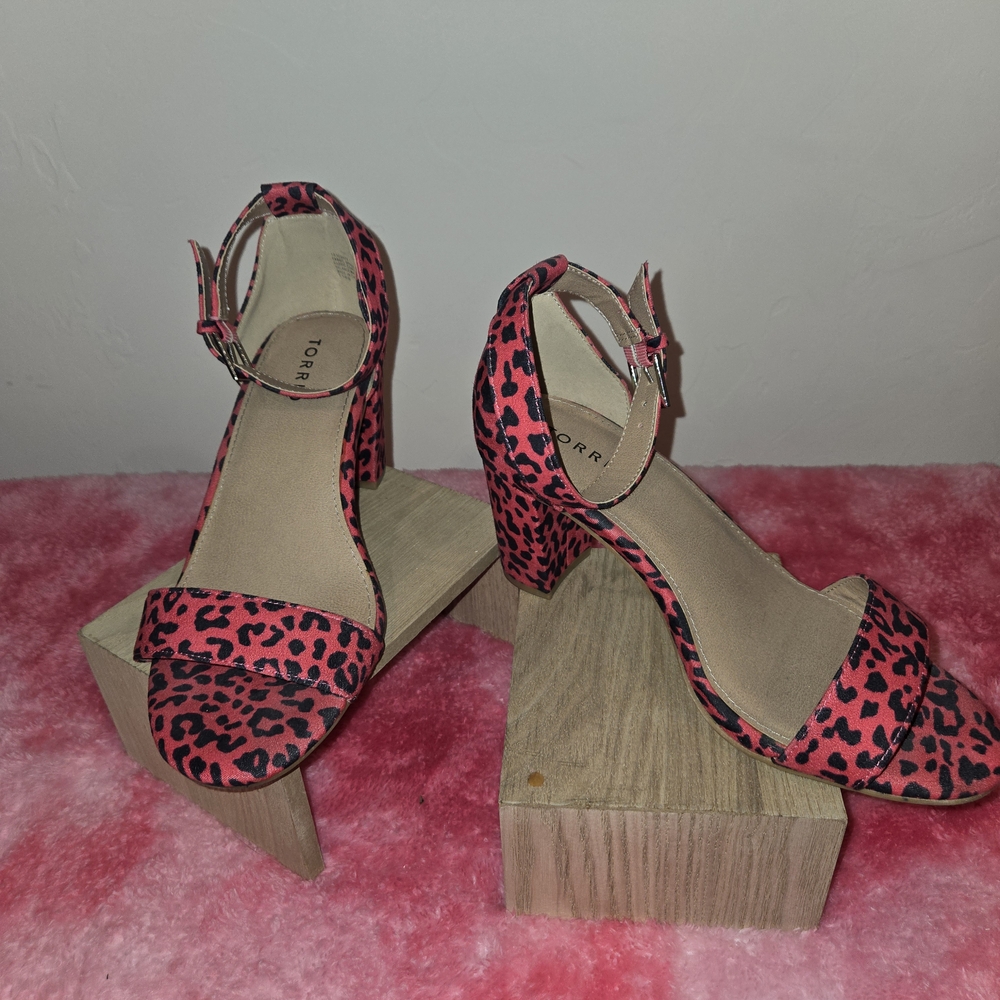 Torrid Pink Leopard Print Women's Heels
